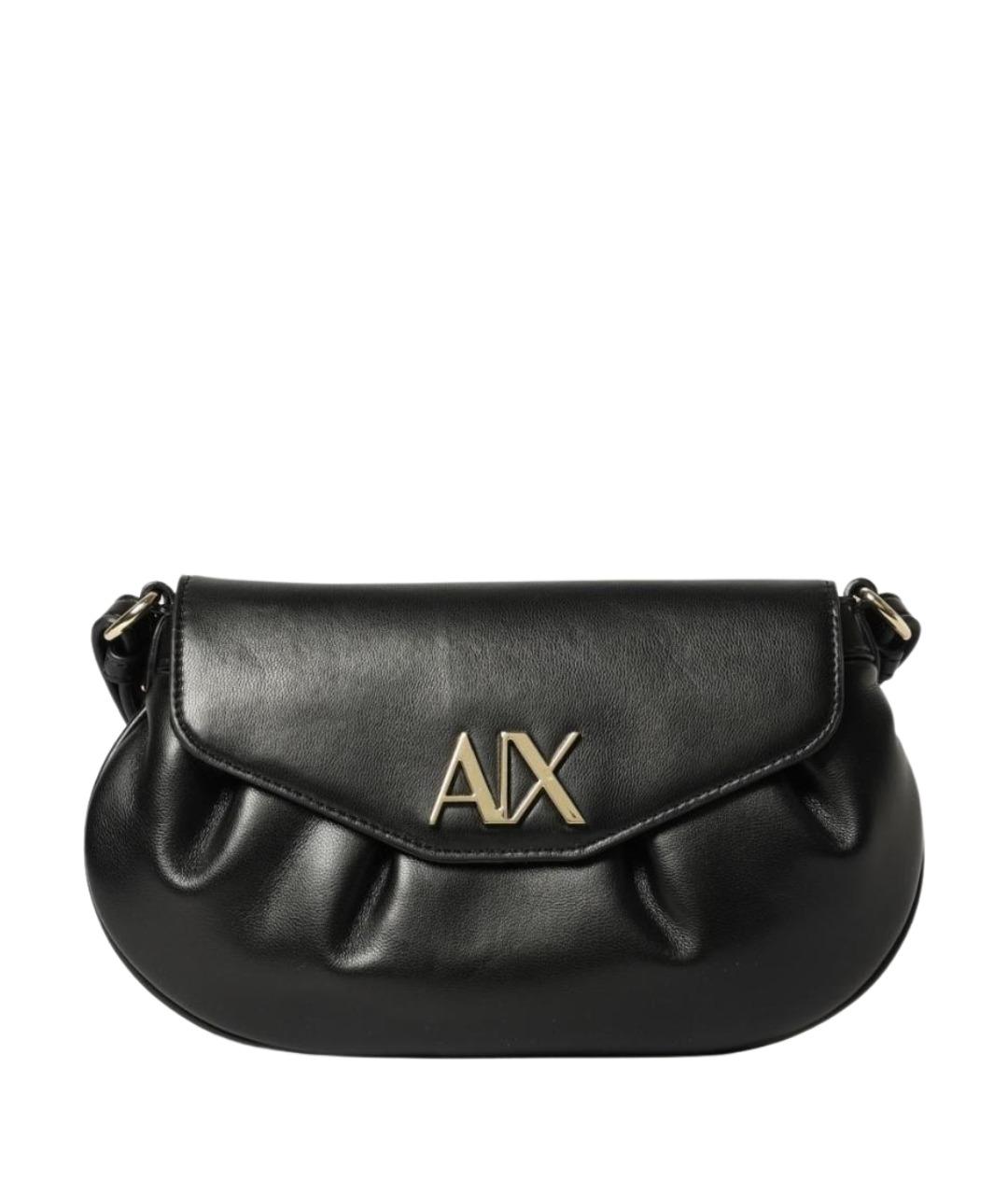 ARMANI EXCHANGE Черная сумка через плечо из искусственной кожи, фото 1