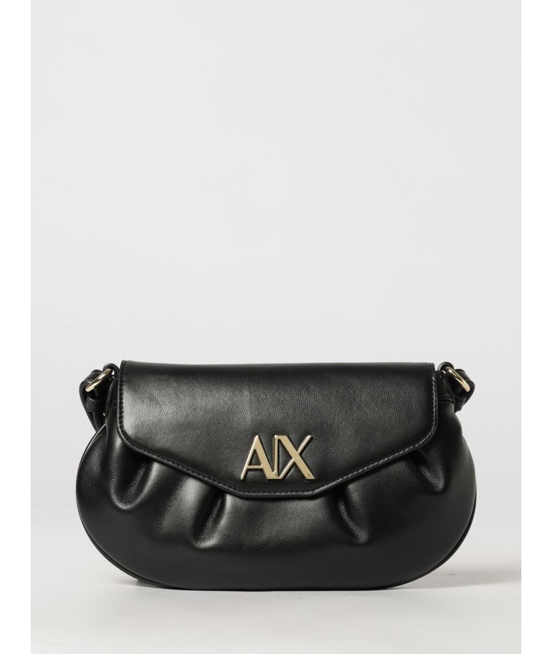 ARMANI EXCHANGE Черная сумка через плечо из искусственной кожи, фото 4