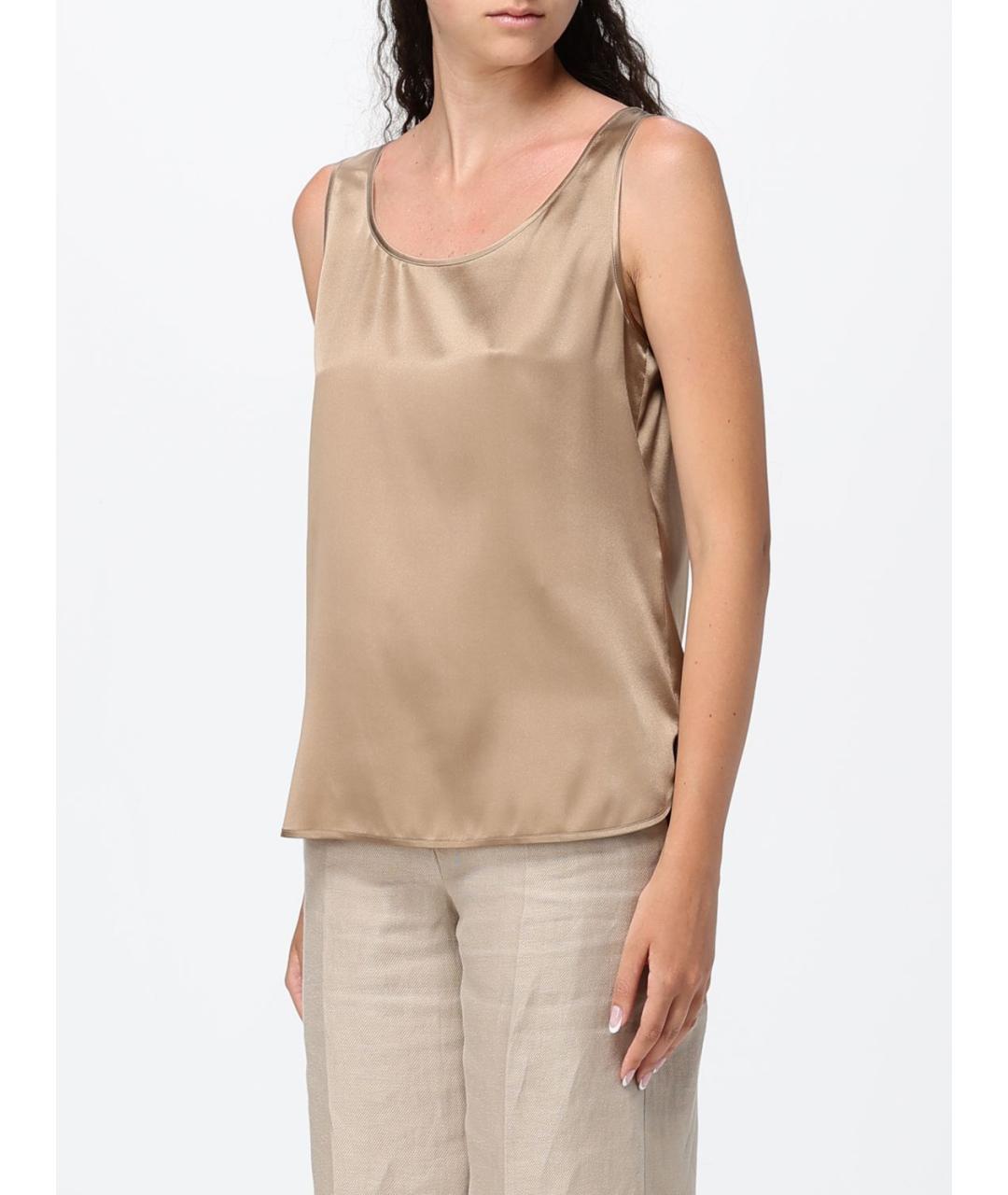 MAX MARA Бежевая майка, фото 4