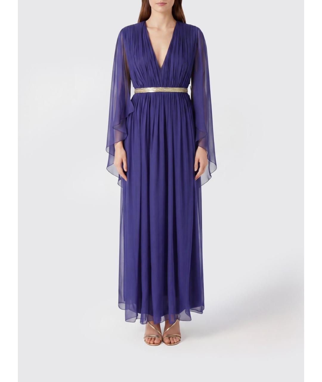 ALBERTA FERRETTI Синее платье, фото 4