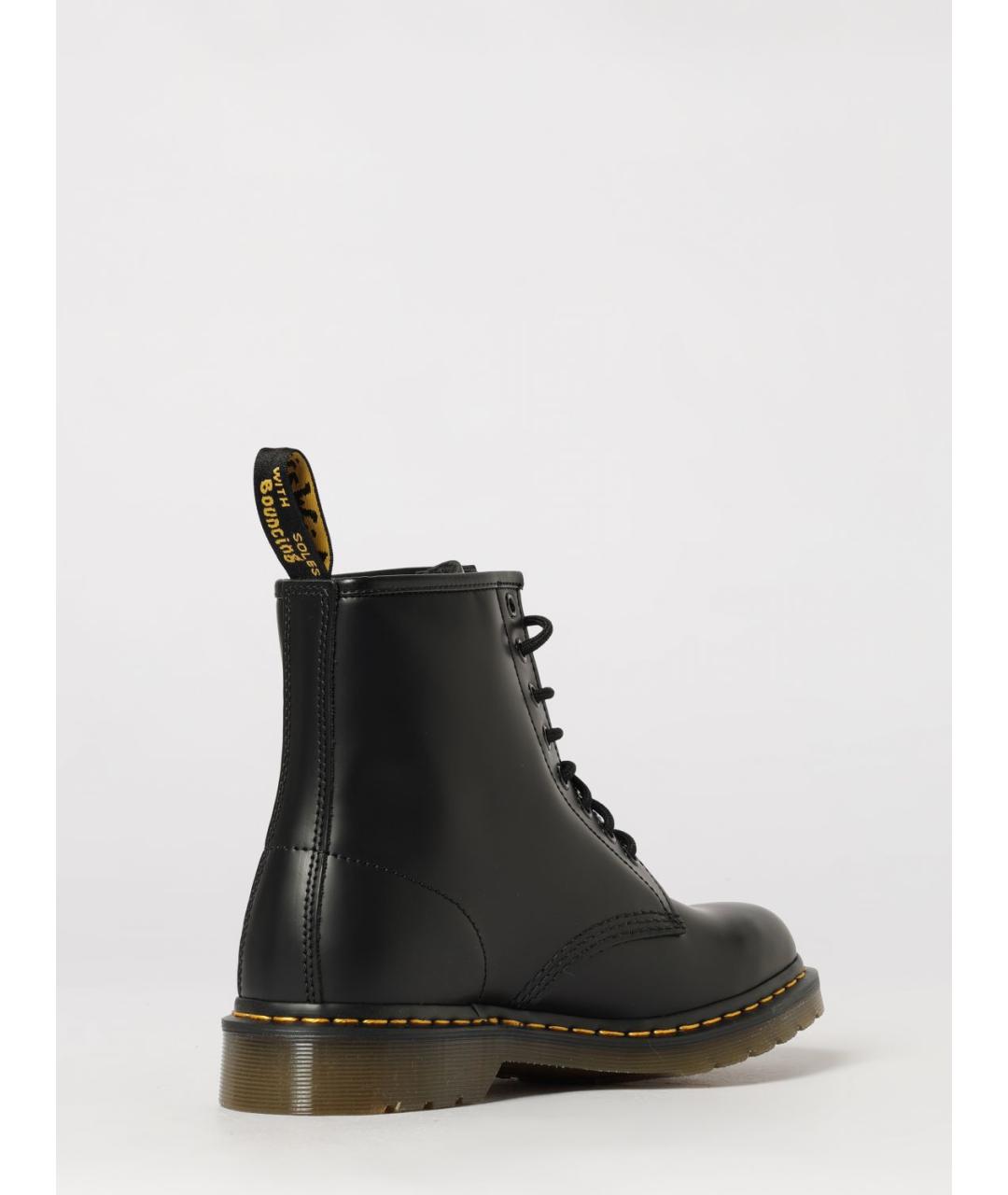 DR. MARTENS Черные кожаные низкие ботинки, фото 3