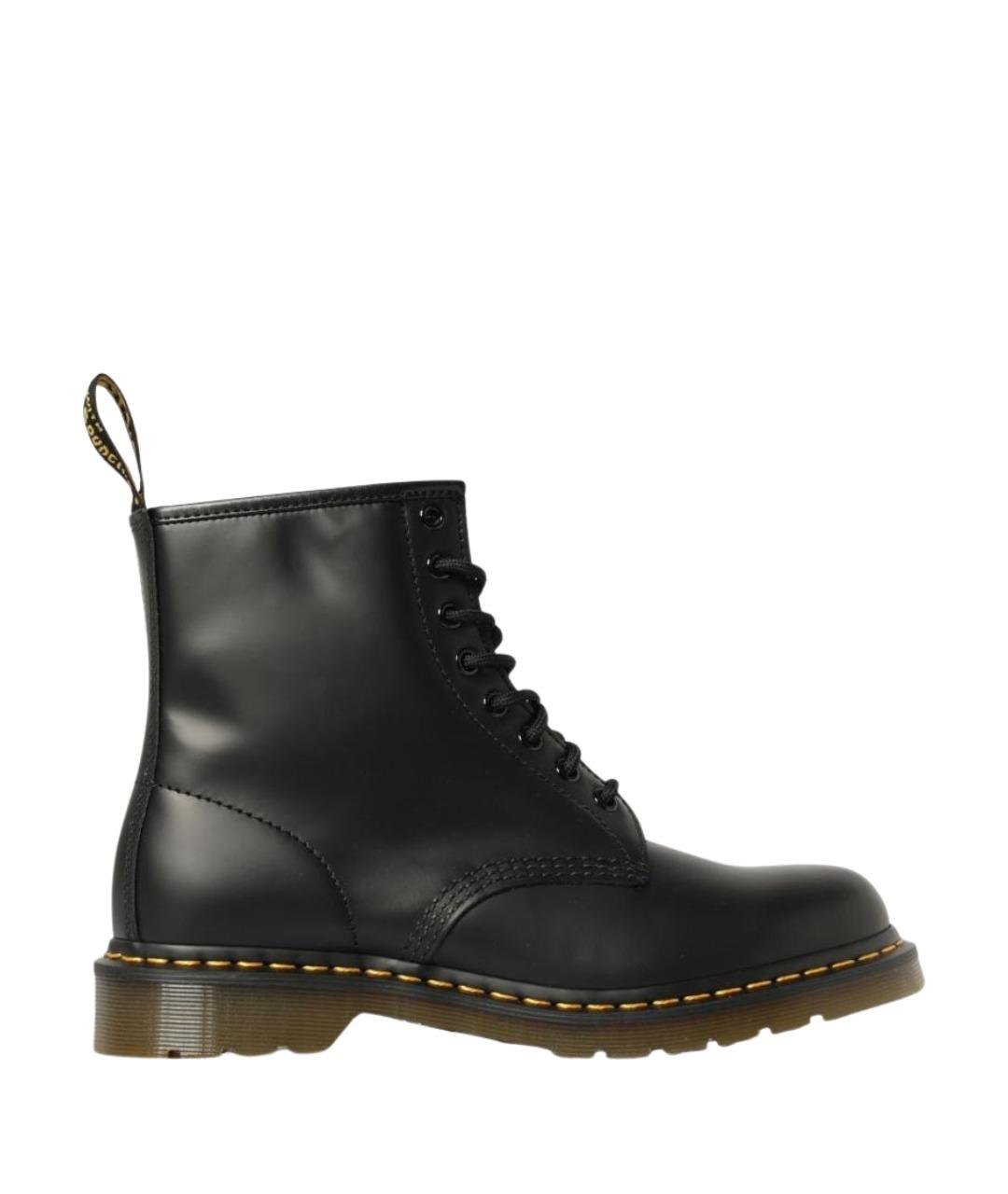 DR. MARTENS Черные кожаные низкие ботинки, фото 1