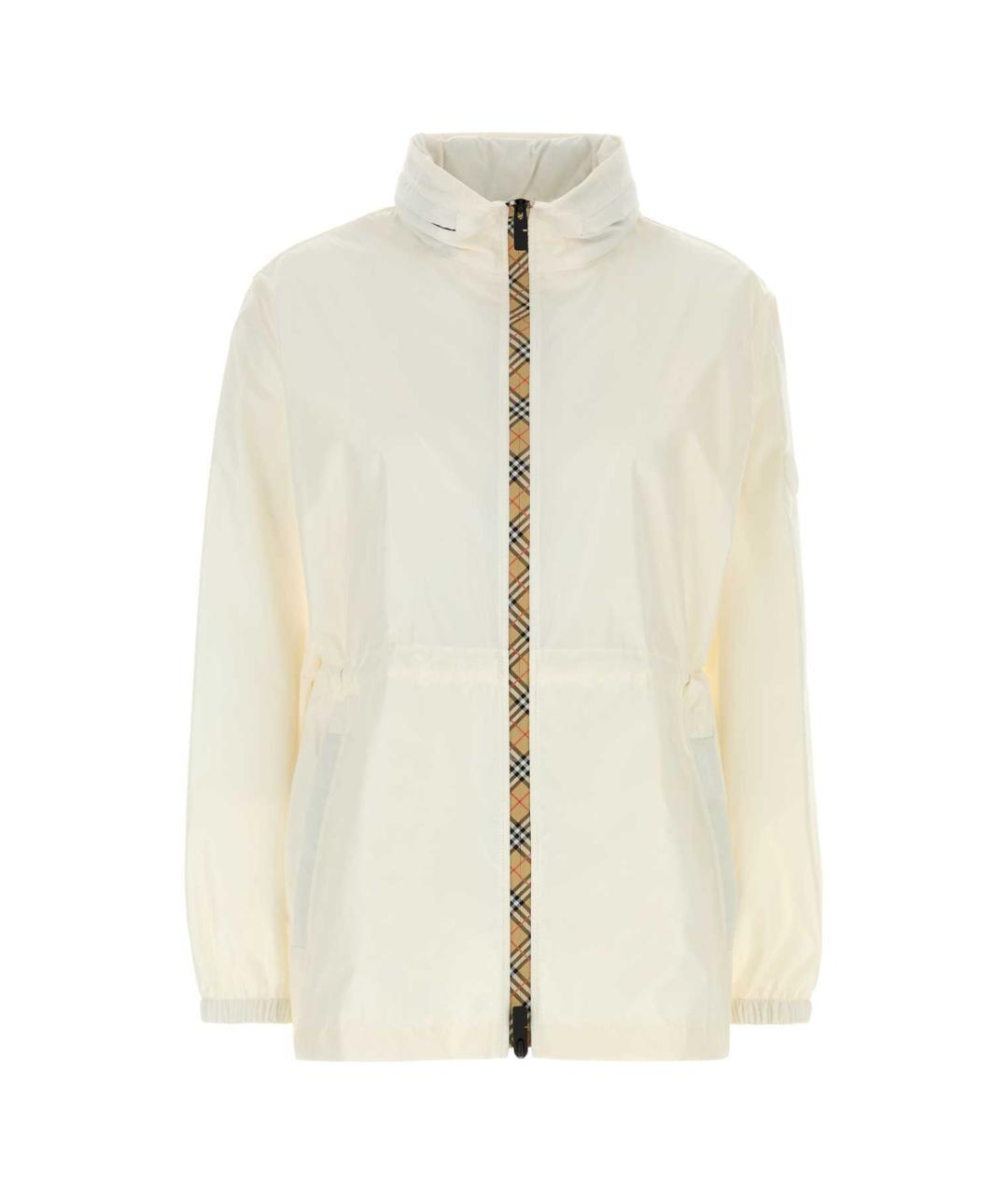 BURBERRY Белая полиамидовая куртка, фото 3