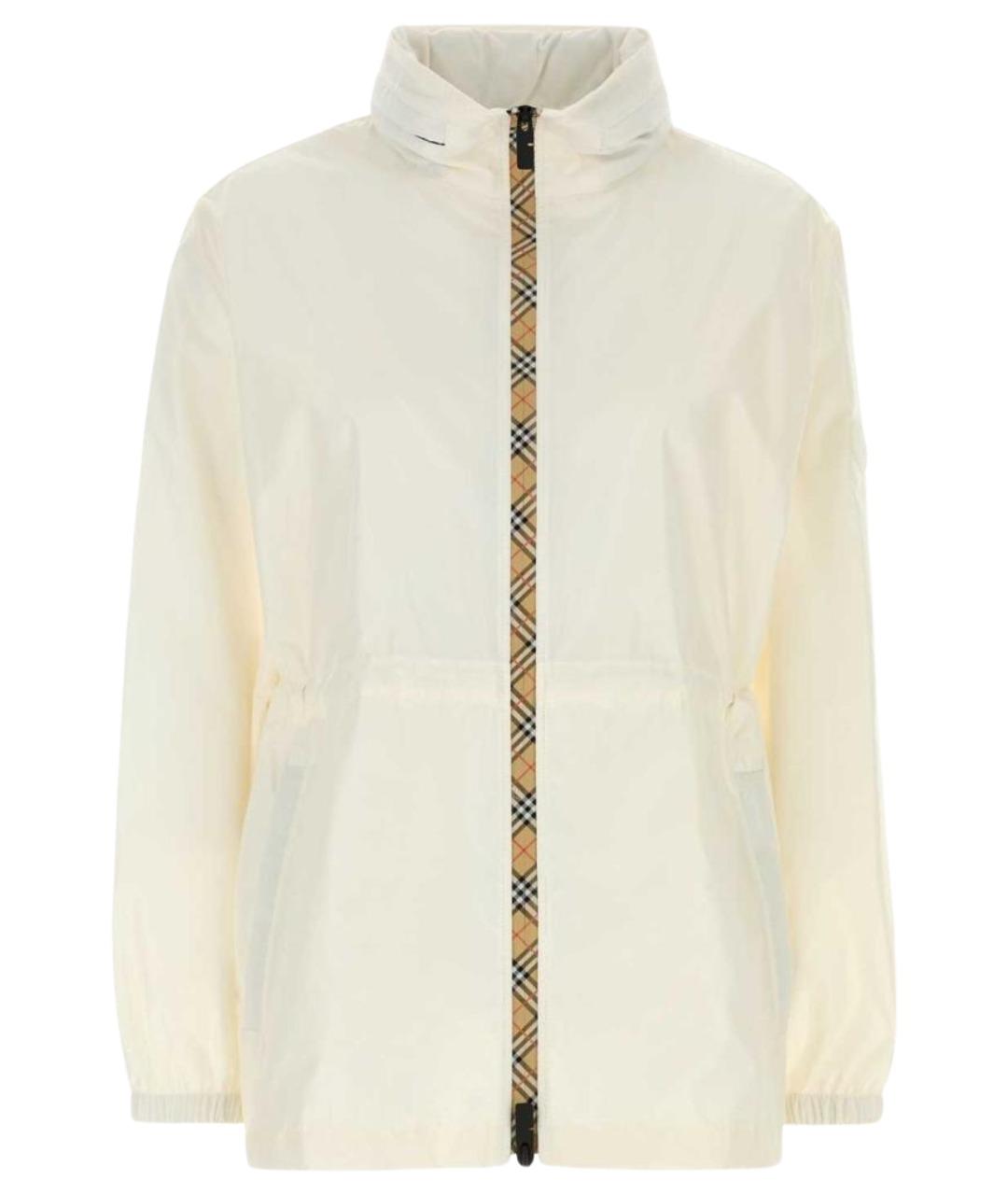 BURBERRY Белая полиамидовая куртка, фото 1