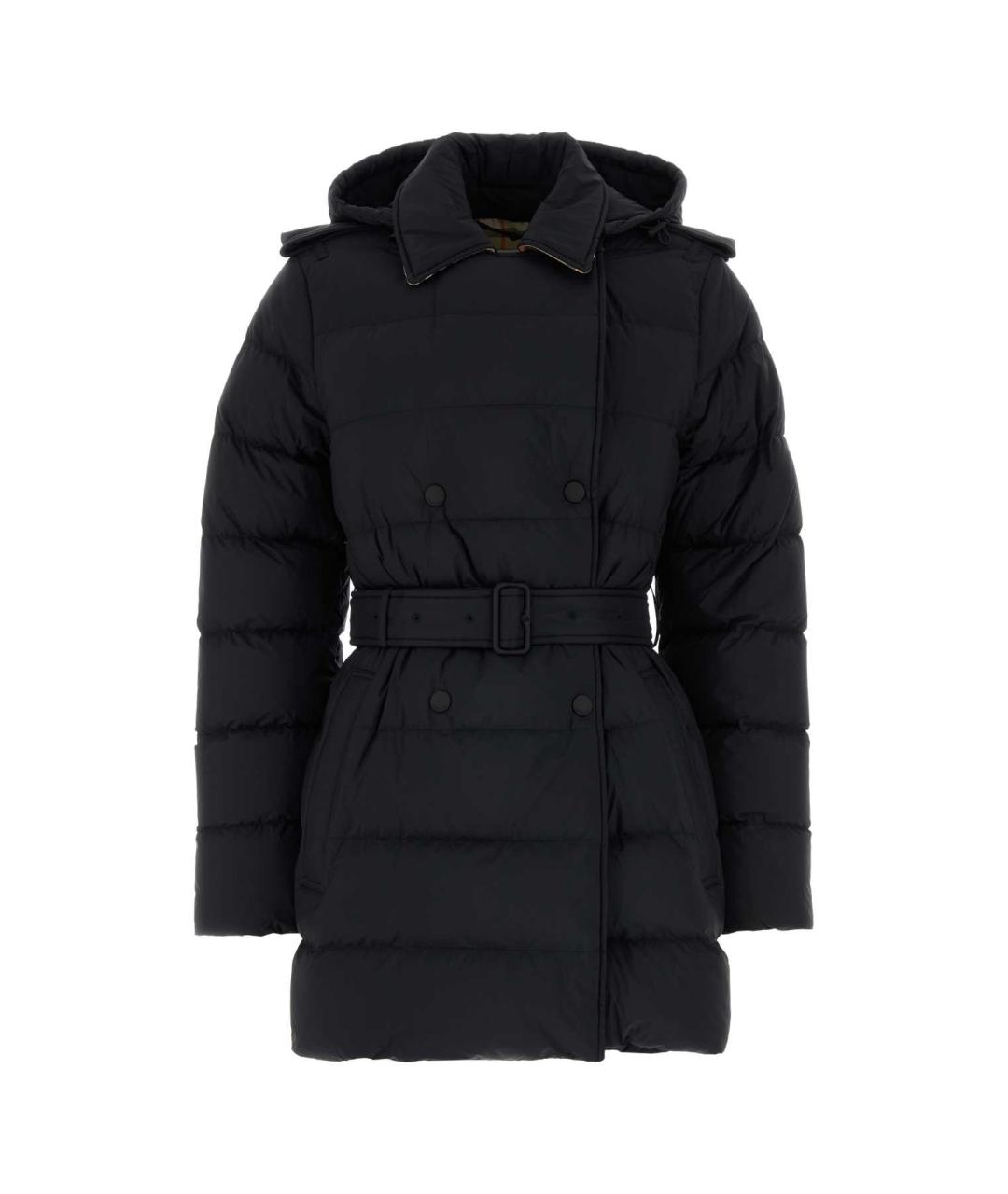 BURBERRY Синий полиамидовый пуховик, фото 1