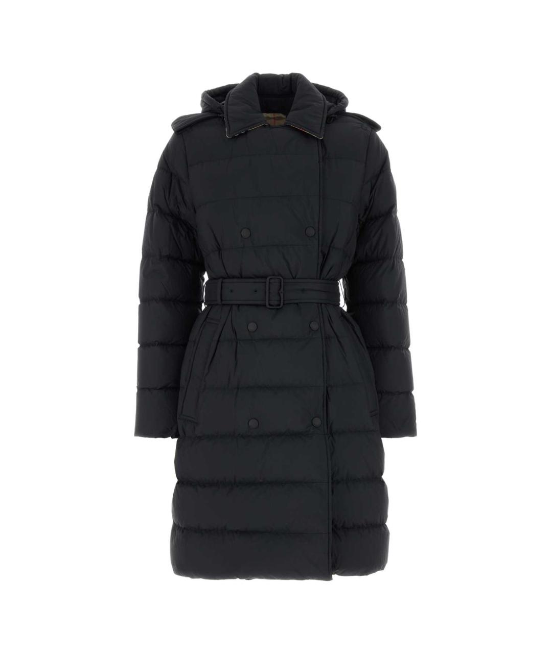 BURBERRY Синий полиамидовый пуховик, фото 1
