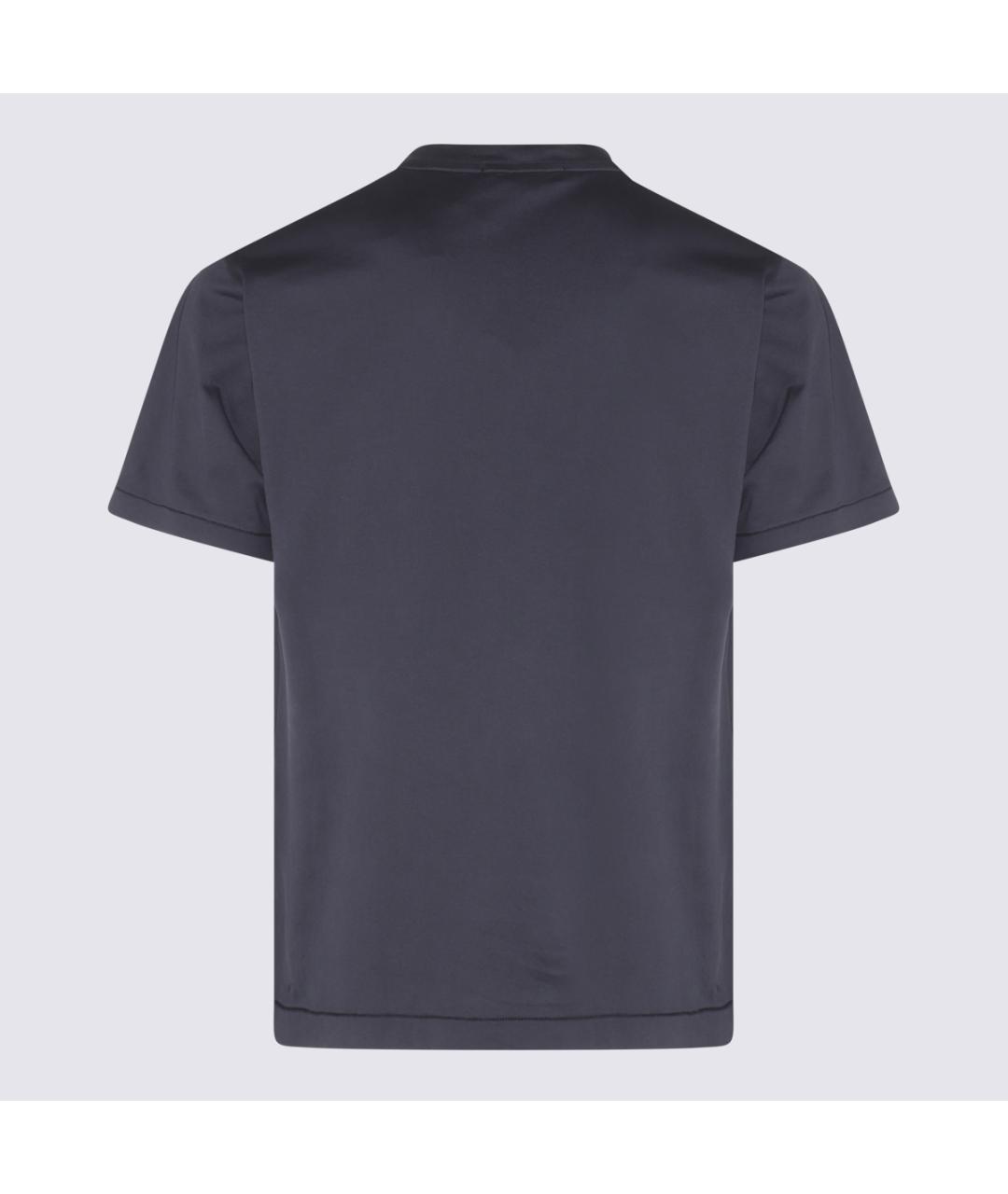 STONE ISLAND Синяя хлопковая футболка, фото 2
