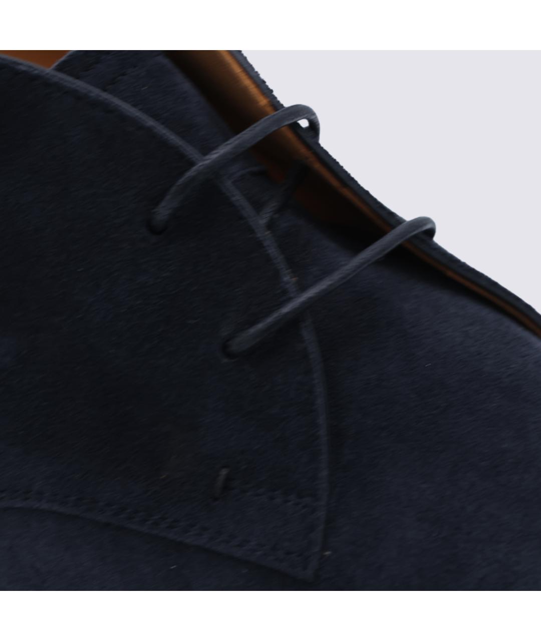 TOD'S Синие замшевые высокие ботинки, фото 4