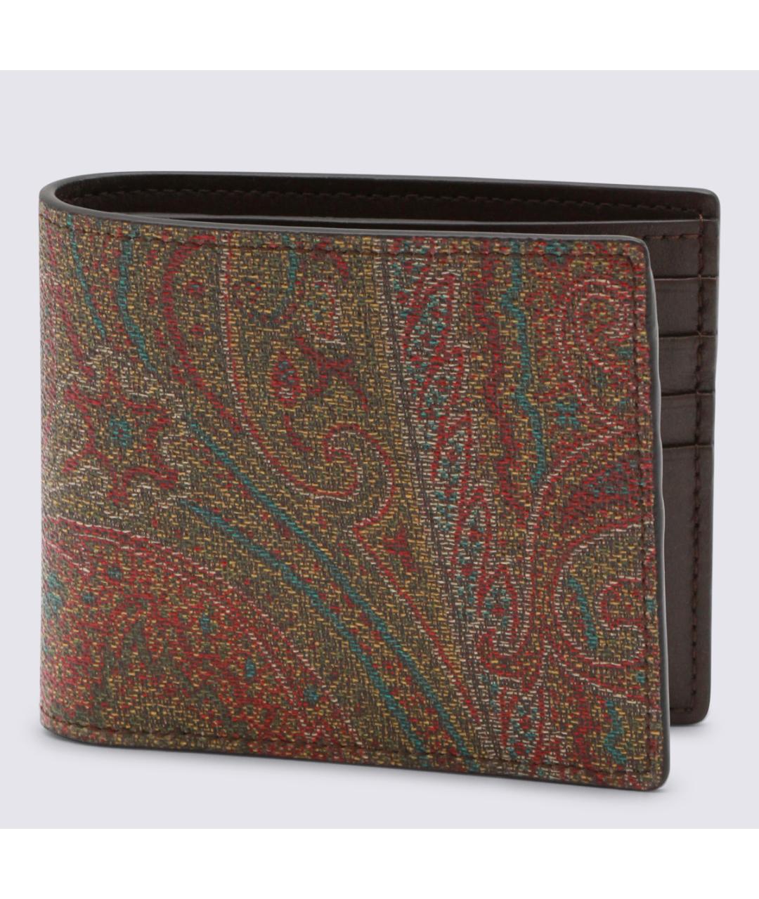 ETRO Коричневый кошелек, фото 4