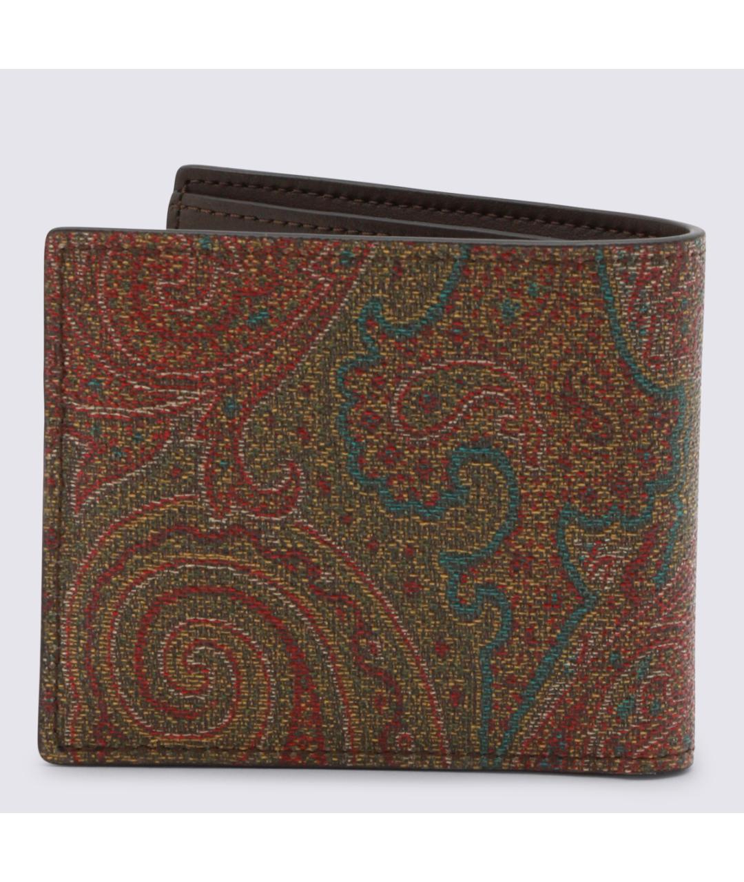 ETRO Коричневый кошелек, фото 3