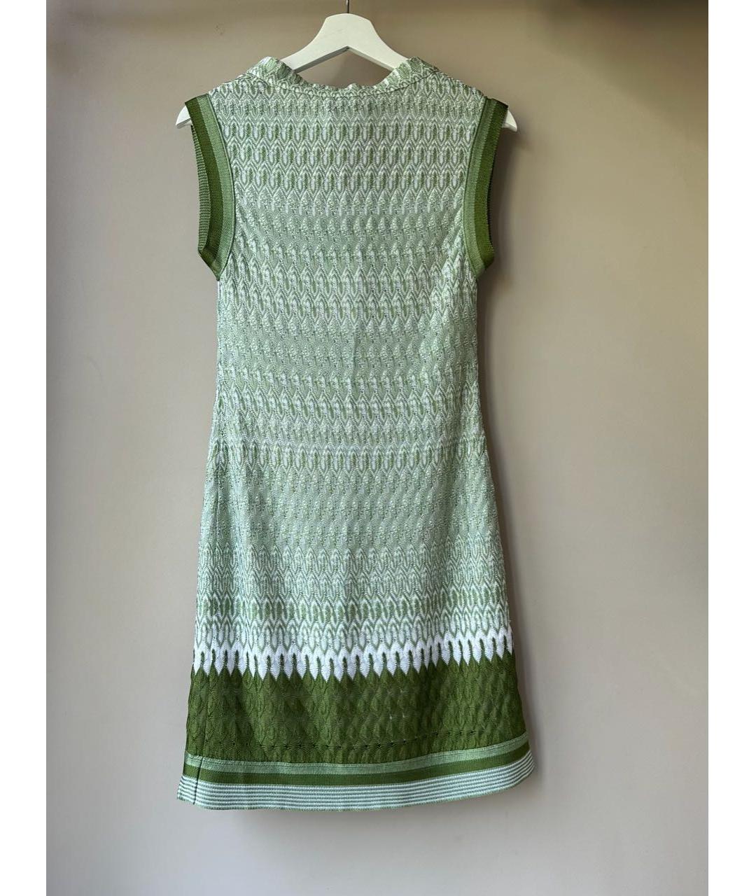 MISSONI Зеленое вискозное повседневное платье, фото 3