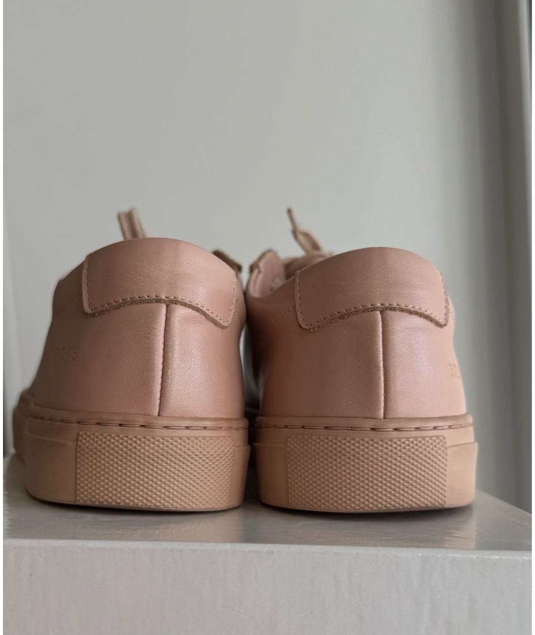 COMMON PROJECTS Розовые кожаные кеды, фото 4
