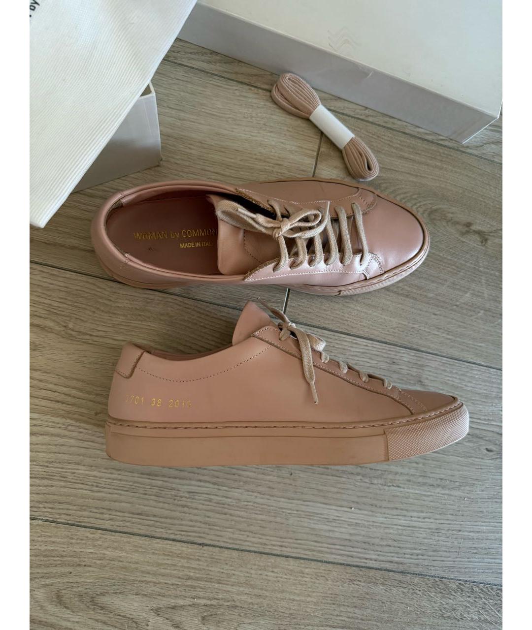 COMMON PROJECTS Розовые кожаные кеды, фото 8