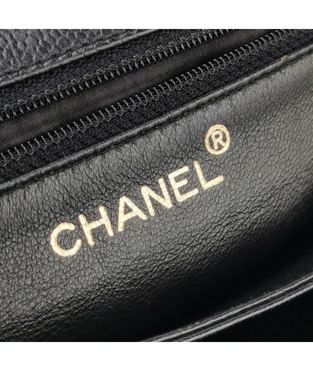 CHANEL Черная кожаная сумка через плечо, фото 5