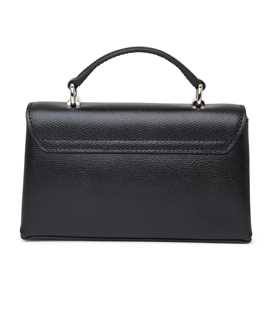 FURLA Черная кожаная сумка через плечо, фото 3
