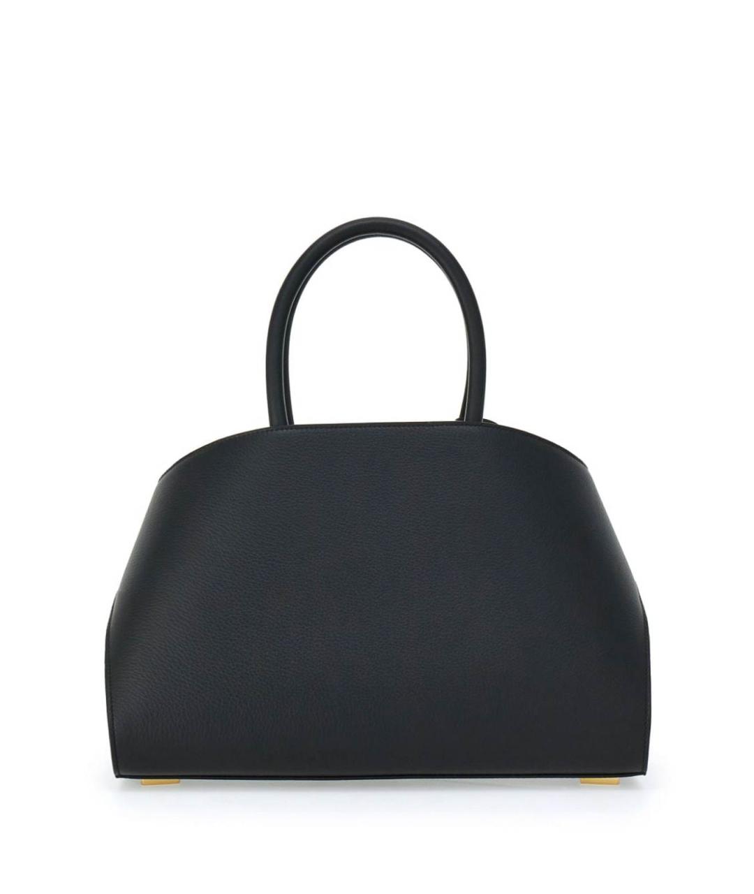 FERRAGAMO Черная кожаная сумка тоут, фото 3