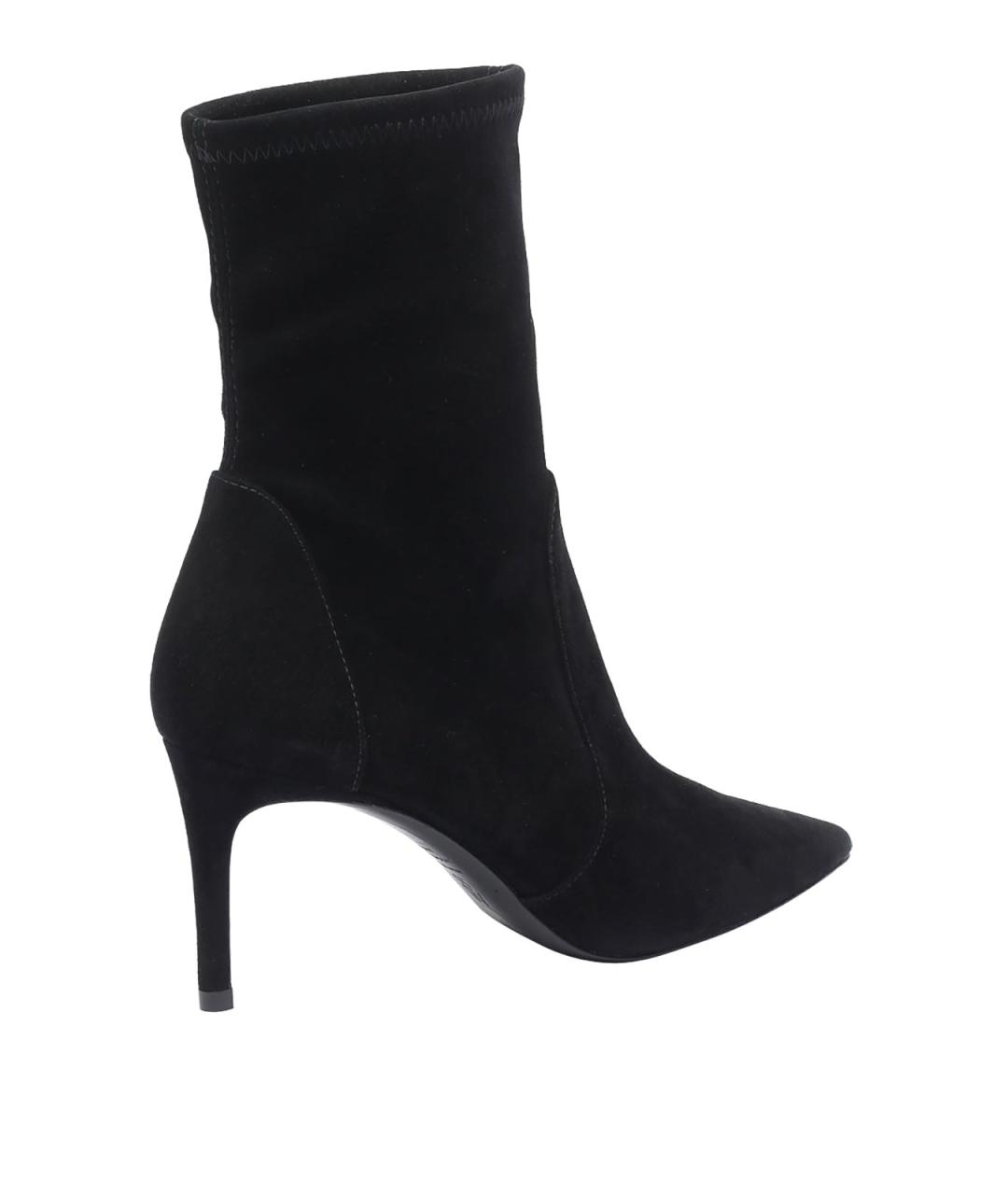 STUART WEITZMAN Черные замшевые ботильоны, фото 3