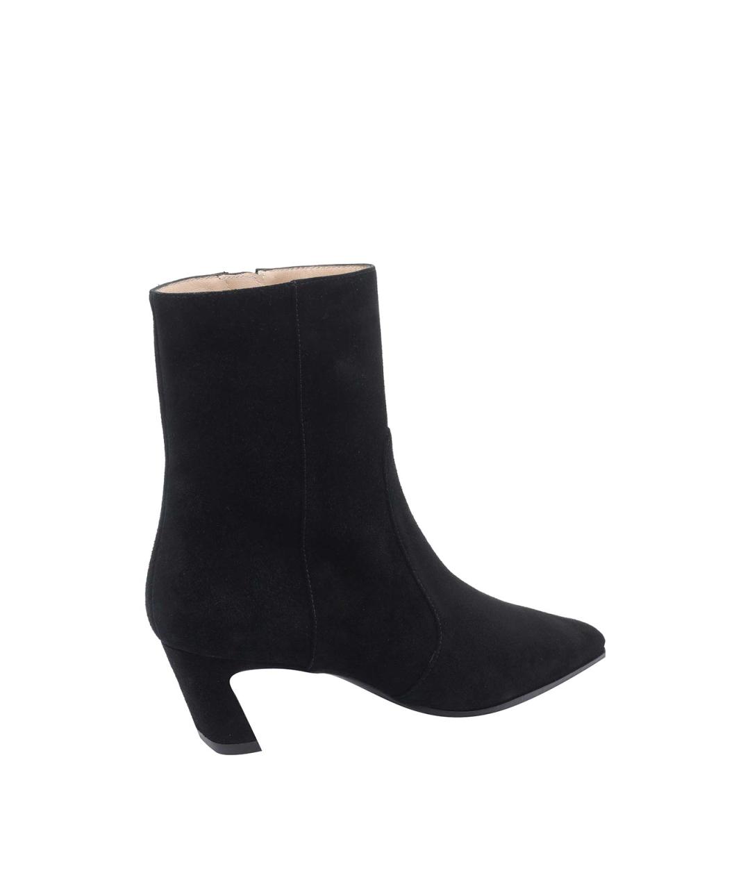 STUART WEITZMAN Черные замшевые ботильоны, фото 3