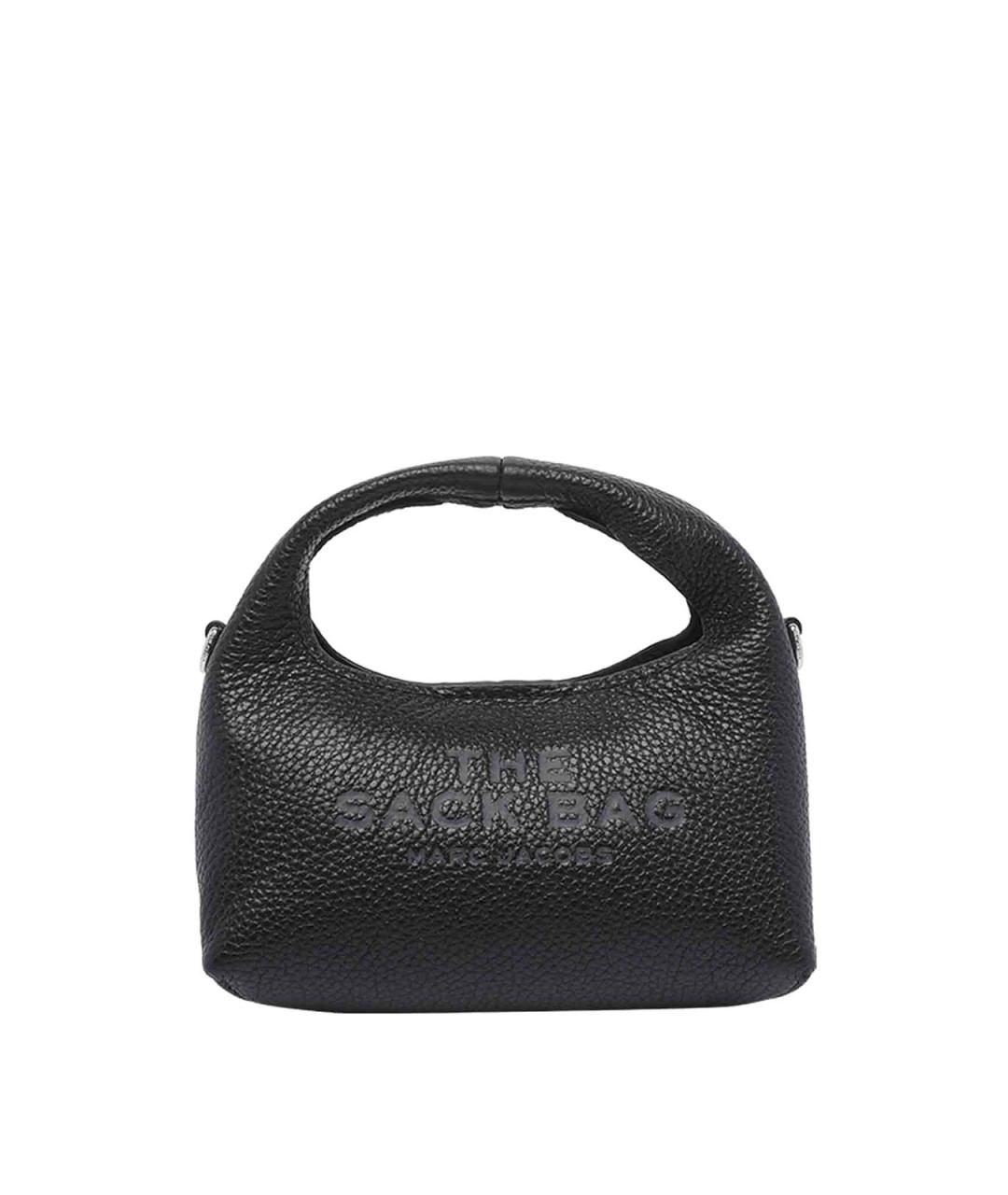 MARC JACOBS Черная кожаная сумка с короткими ручками, фото 1