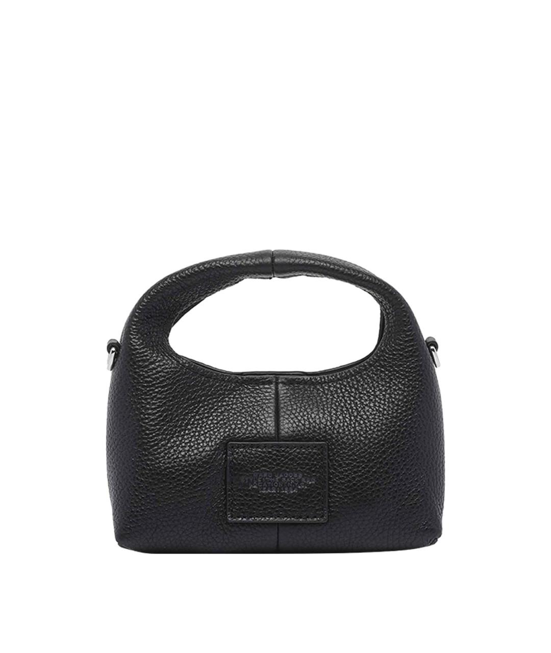 MARC JACOBS Черная кожаная сумка с короткими ручками, фото 3