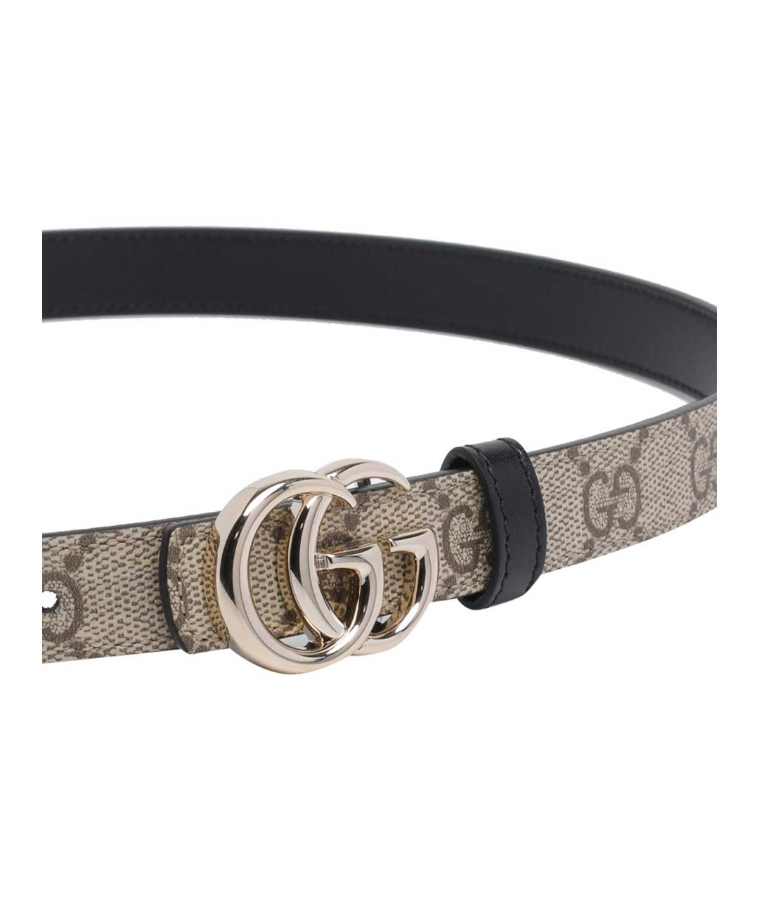 GUCCI Бежевый кожаный ремень, фото 2