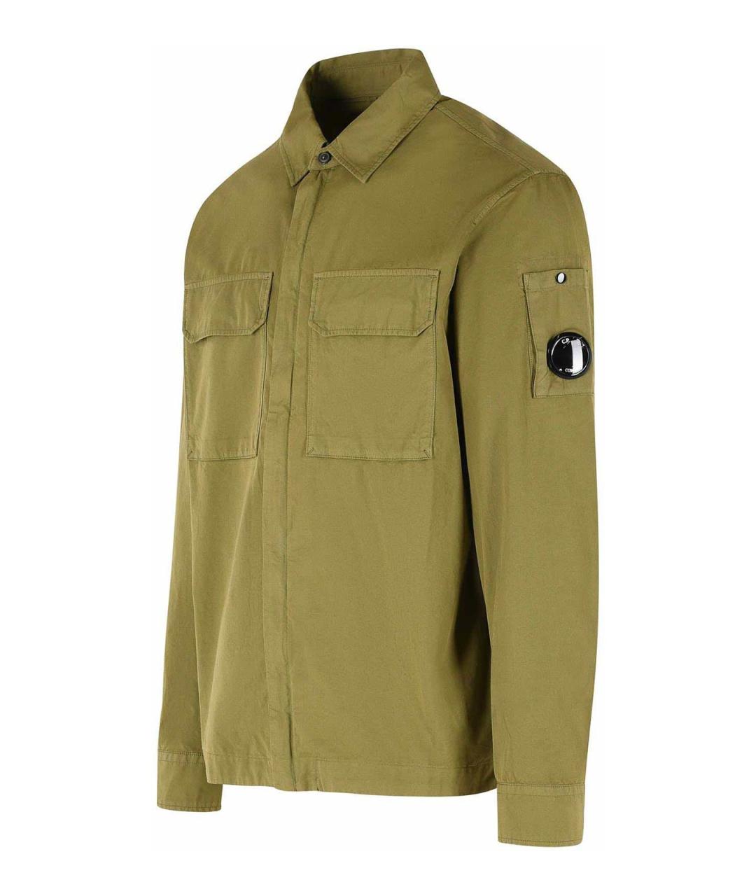 CP COMPANY Зеленая хлопковая куртка, фото 3