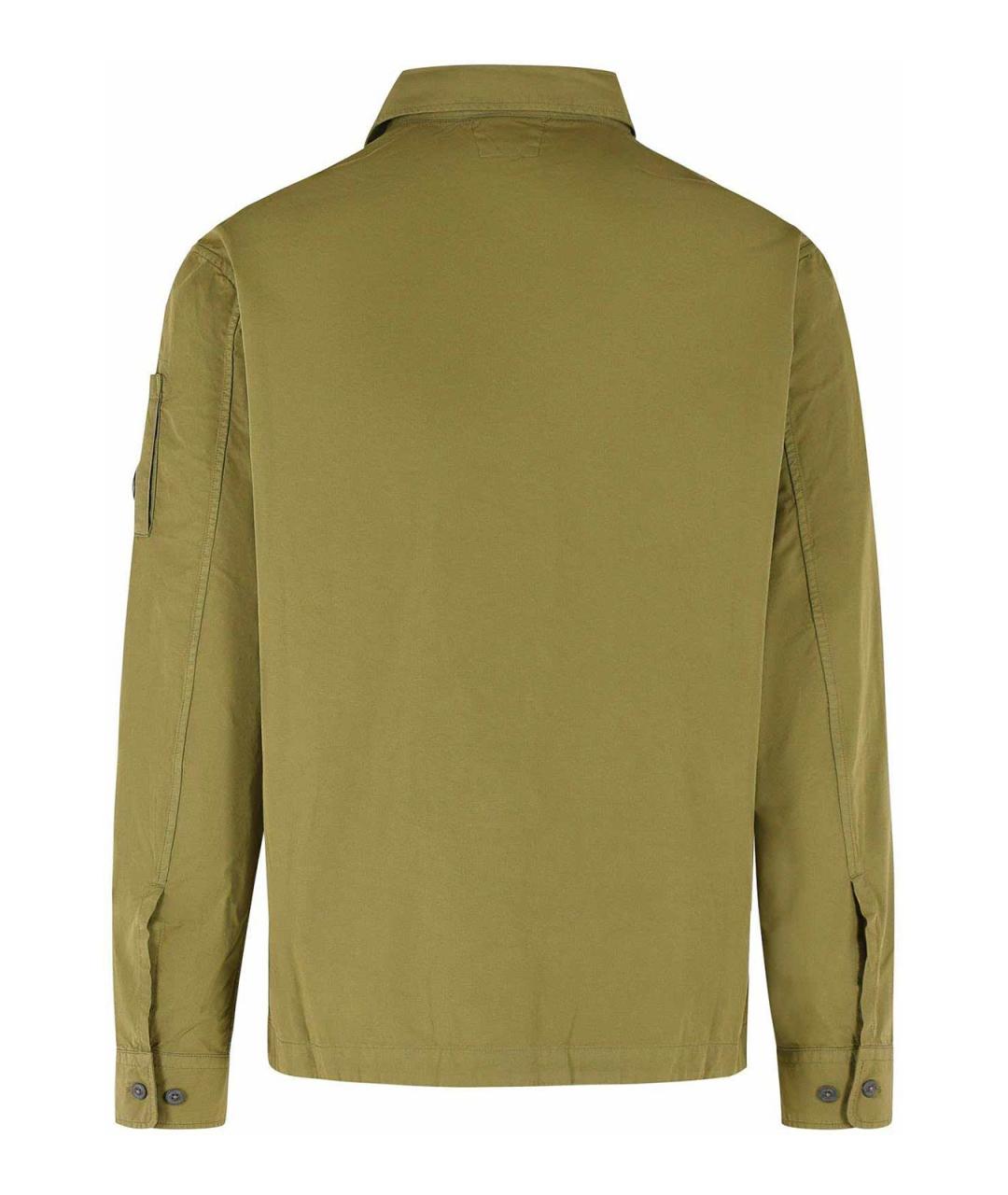 CP COMPANY Зеленая хлопковая куртка, фото 2