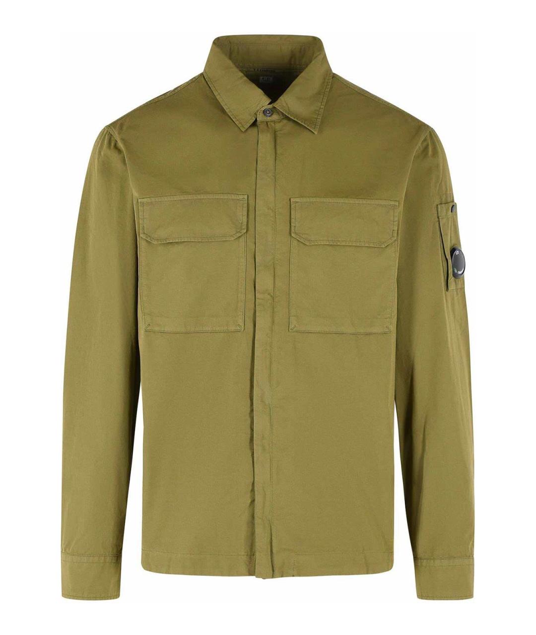 CP COMPANY Зеленая хлопковая куртка, фото 1