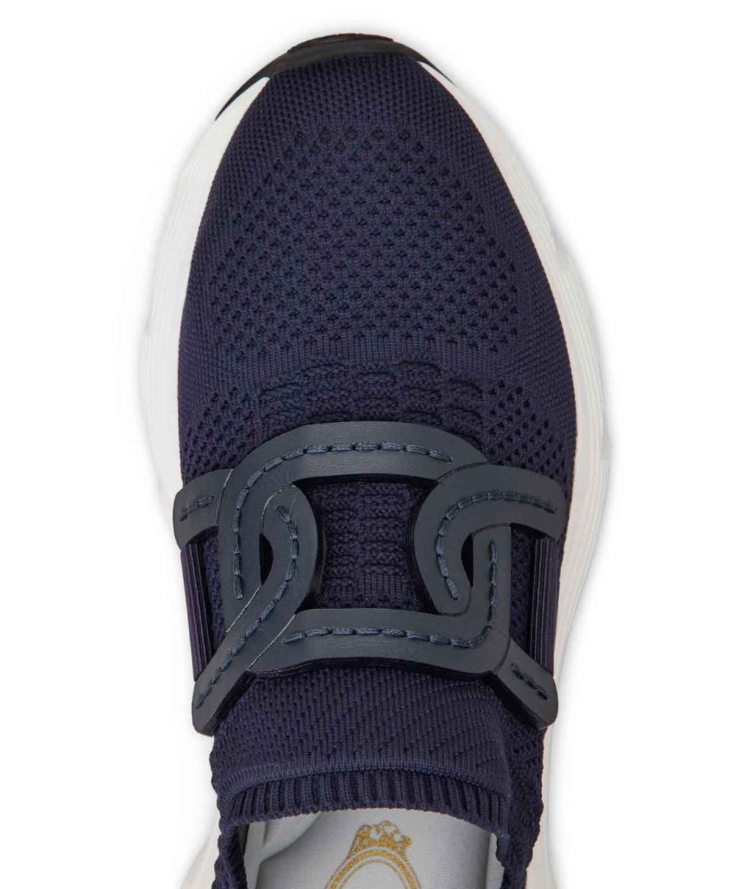 TOD'S Синие синтетические кроссовки, фото 3