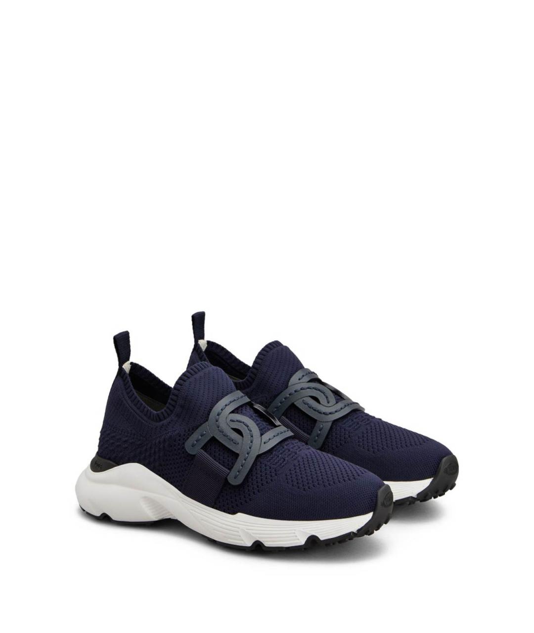 TOD'S Синие синтетические кроссовки, фото 4