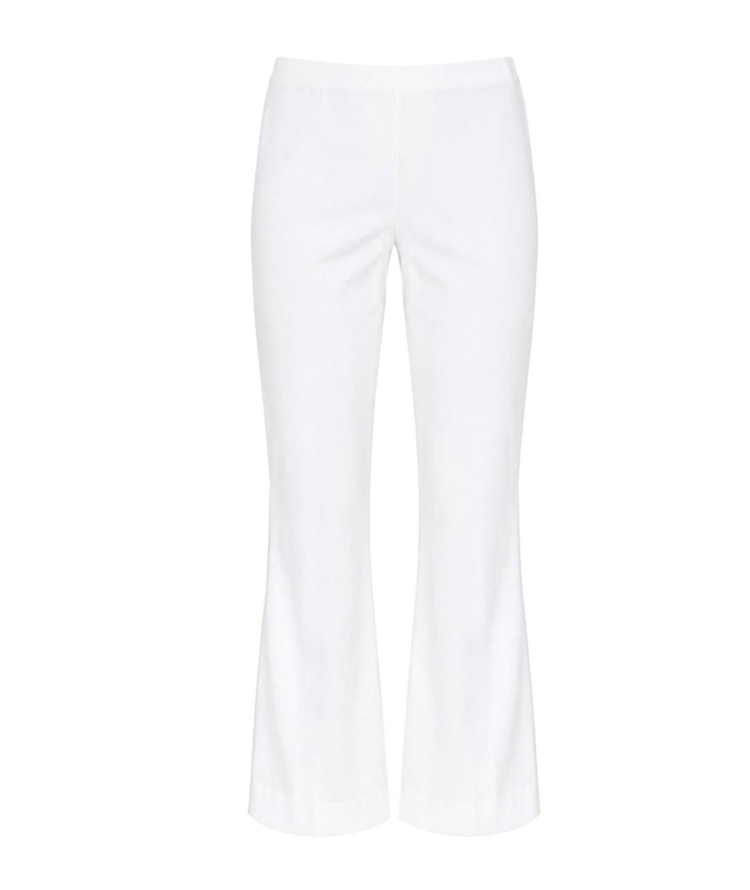 LIVIANA CONTI Белые хлопковые брюки узкие, фото 1