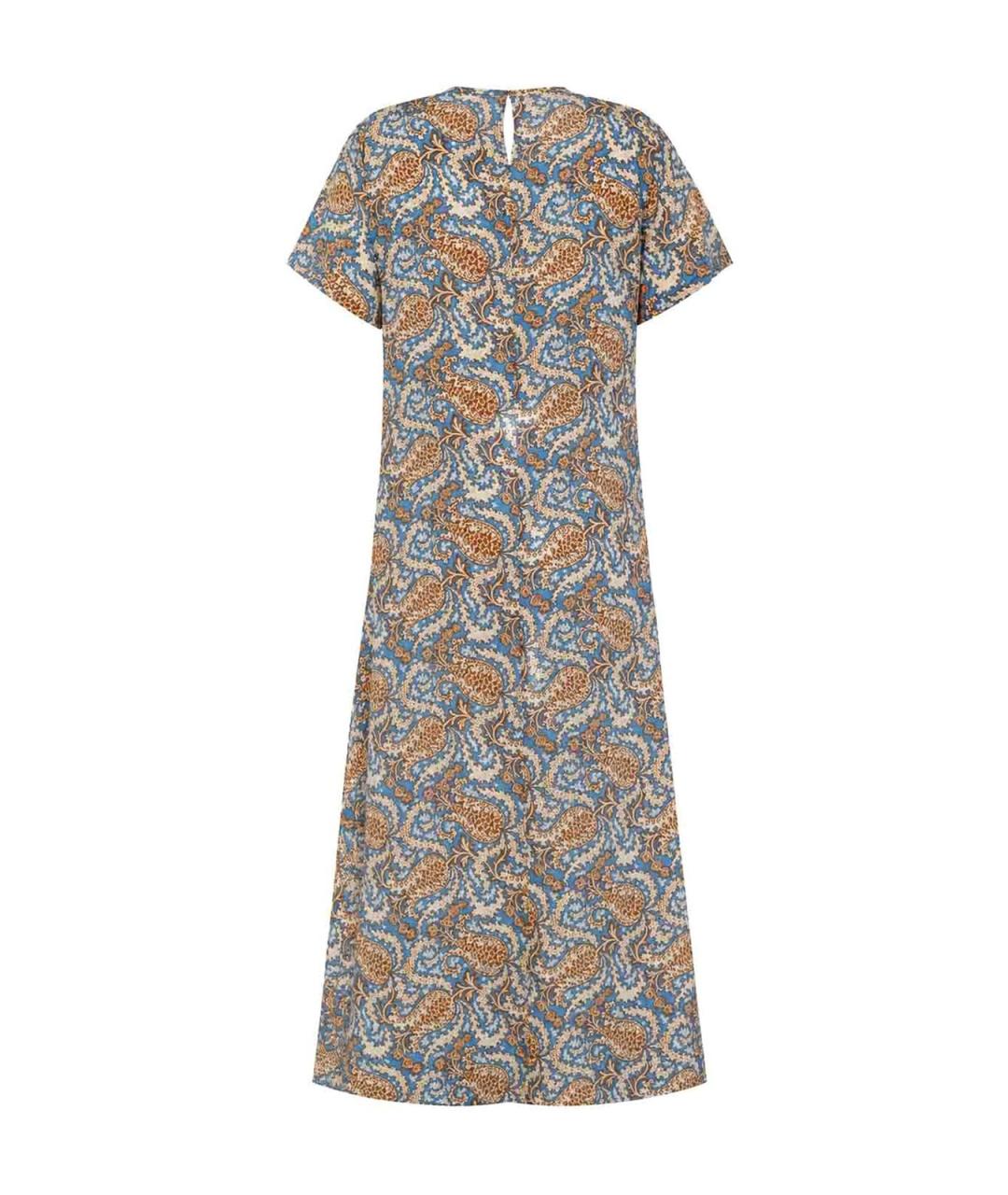 WEEKEND MAX MARA Мульти шелковое повседневное платье, фото 2