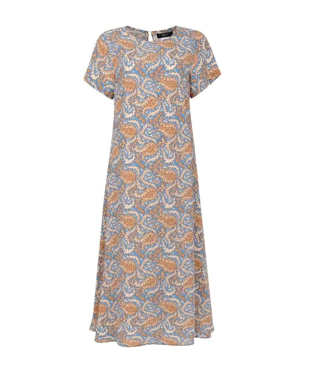 WEEKEND MAX MARA Мульти шелковое повседневное платье, фото 1