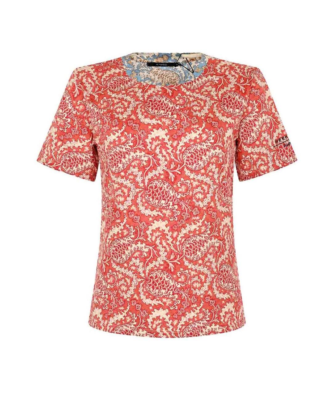 WEEKEND MAX MARA Красная хлопковая футболка, фото 1