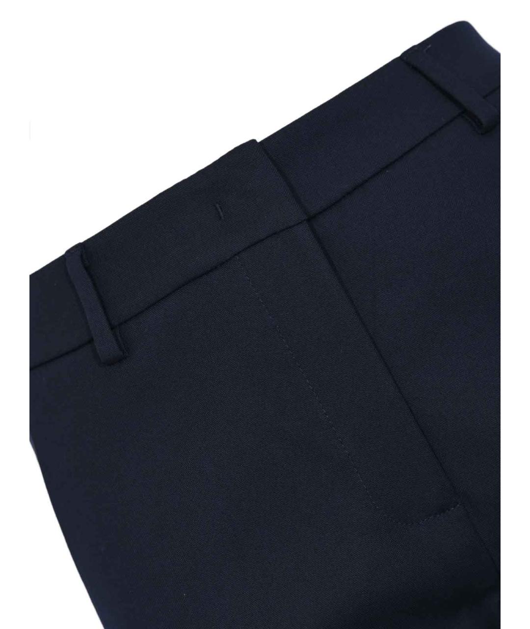 WEEKEND MAX MARA Синие хлопковые брюки узкие, фото 3