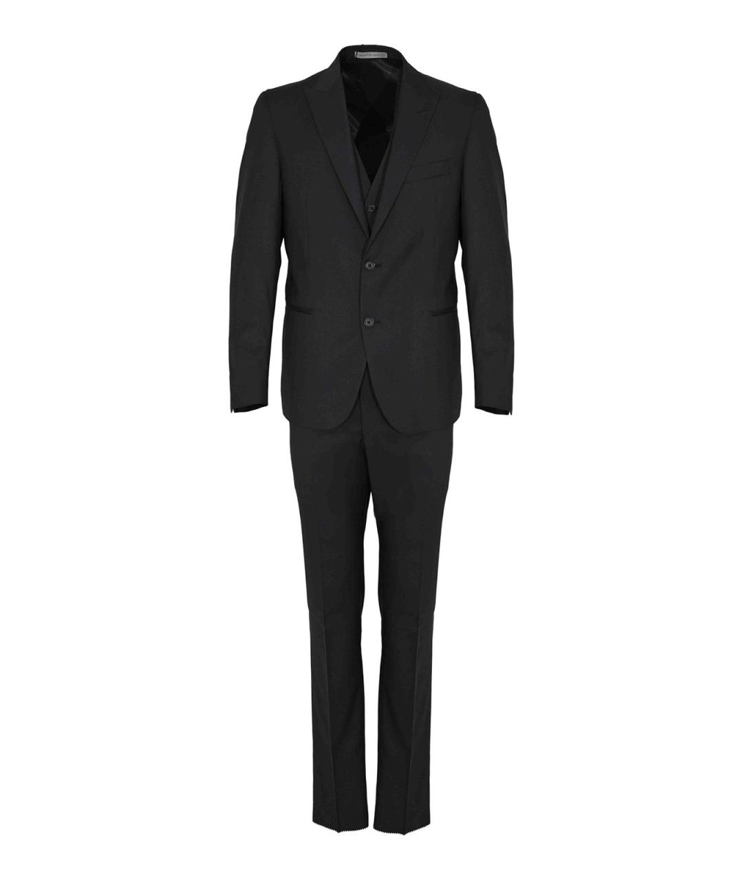 CORNELIANI Темно-синий костюм-тройка, фото 1