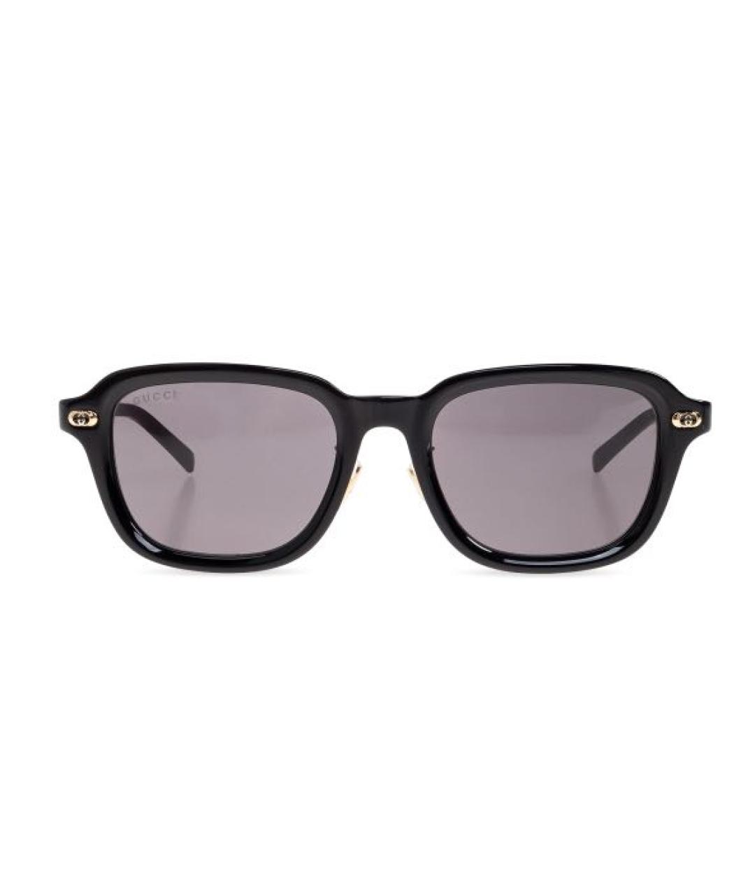 GUCCI Черные пластиковые солнцезащитные очки, фото 1