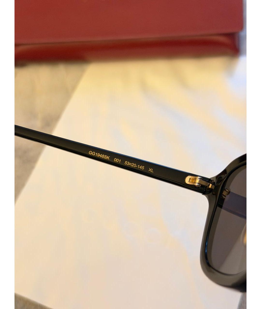 GUCCI Черные пластиковые солнцезащитные очки, фото 6