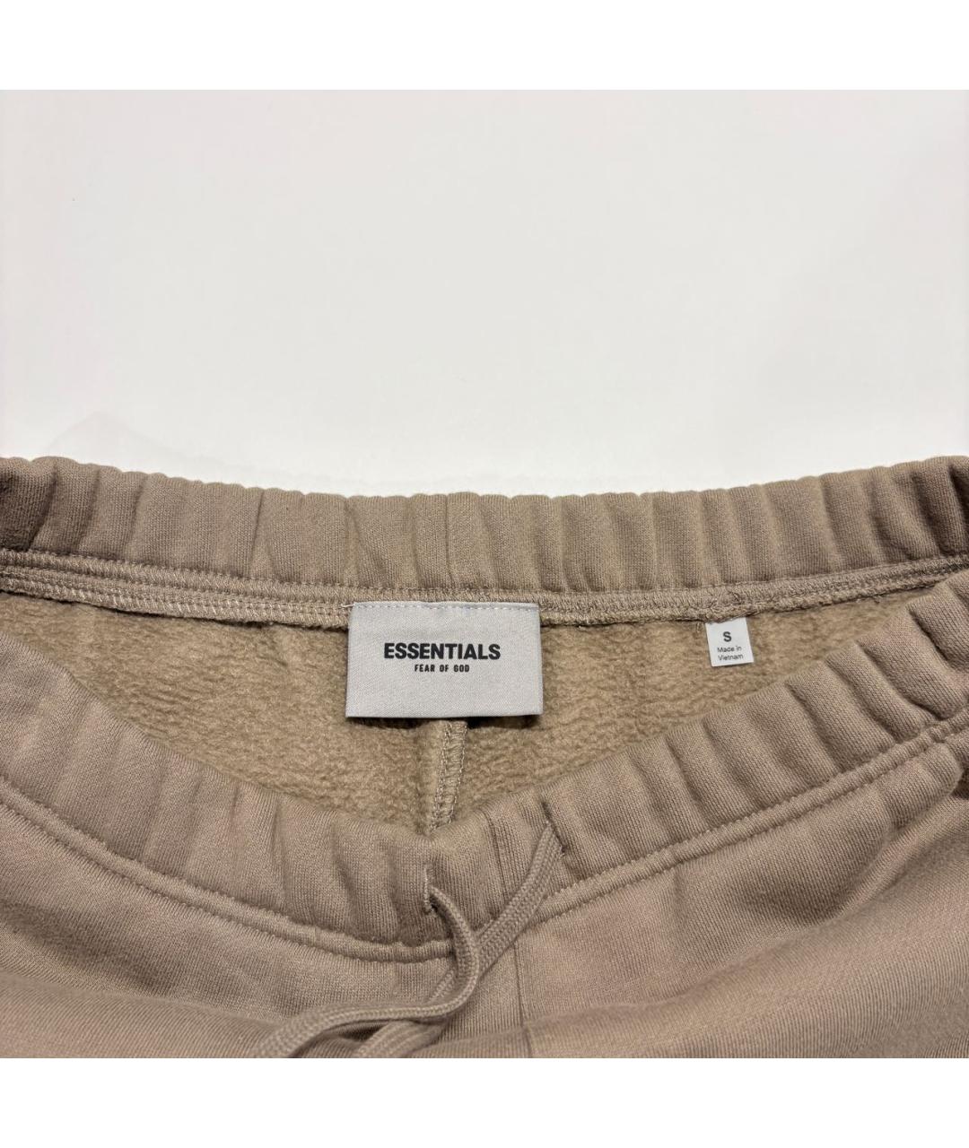 FEAR OF GOD ESSENTIALS Коричневые хлопковые шорты, фото 5