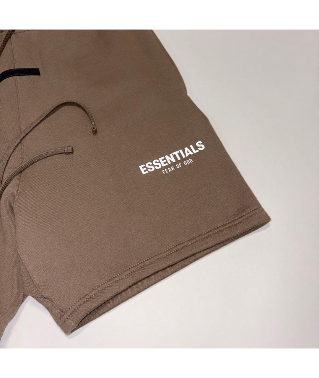 FEAR OF GOD ESSENTIALS Коричневые хлопковые шорты, фото 2