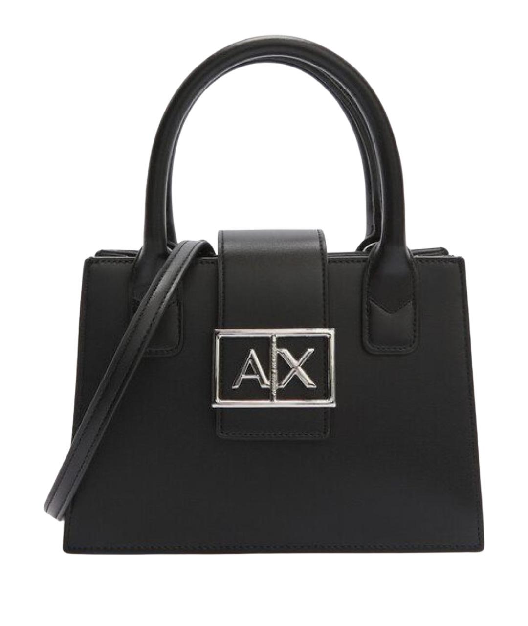 ARMANI EXCHANGE Черная сумка через плечо из искусственной кожи, фото 1