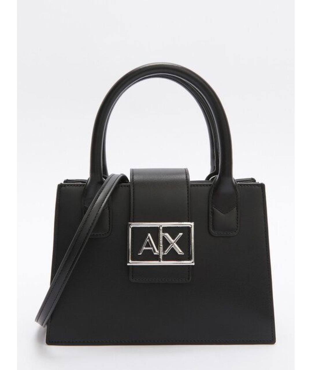 ARMANI EXCHANGE Черная сумка через плечо из искусственной кожи, фото 7