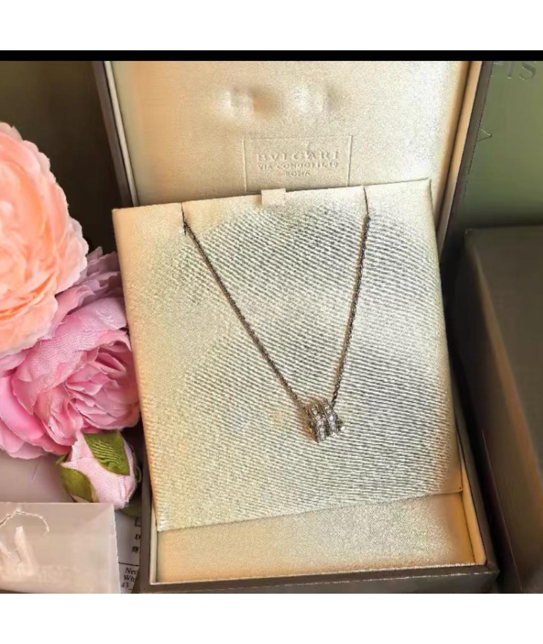 BVLGARI Серебряная подвеска из белого золота, фото 4