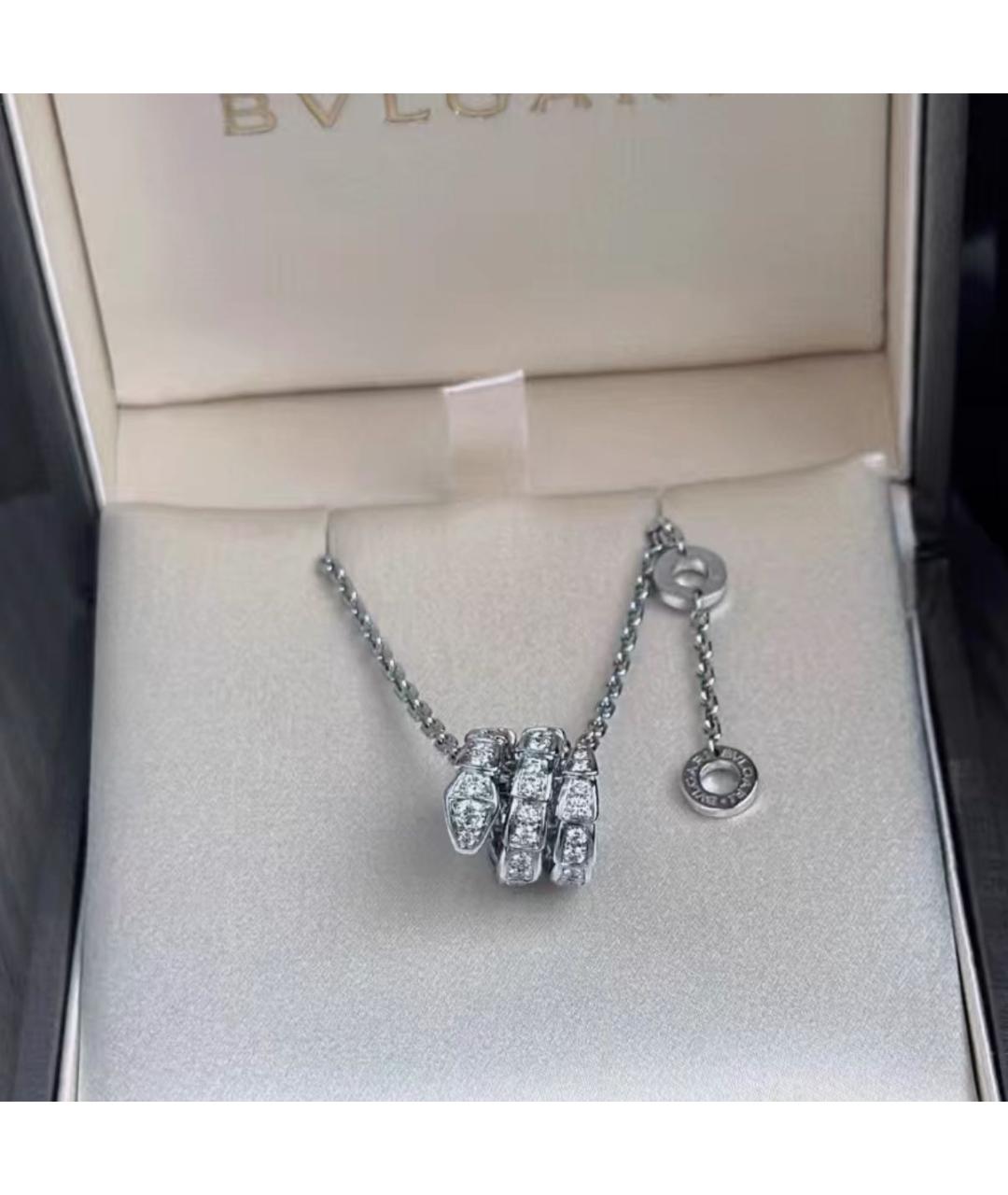 BVLGARI Серебряная подвеска из белого золота, фото 2
