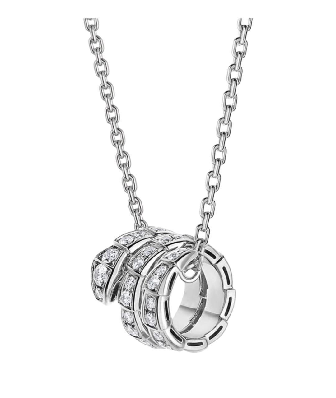 BVLGARI Серебряная подвеска из белого золота, фото 1