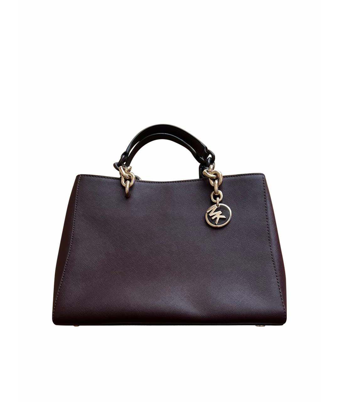 MICHAEL KORS Коричневая кожаная сумка с короткими ручками, фото 1