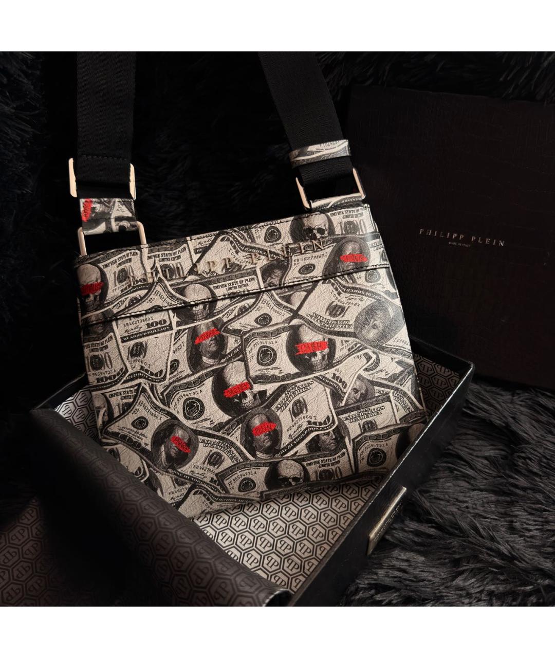 PHILIPP PLEIN Мульти кожаная сумка на плечо, фото 5