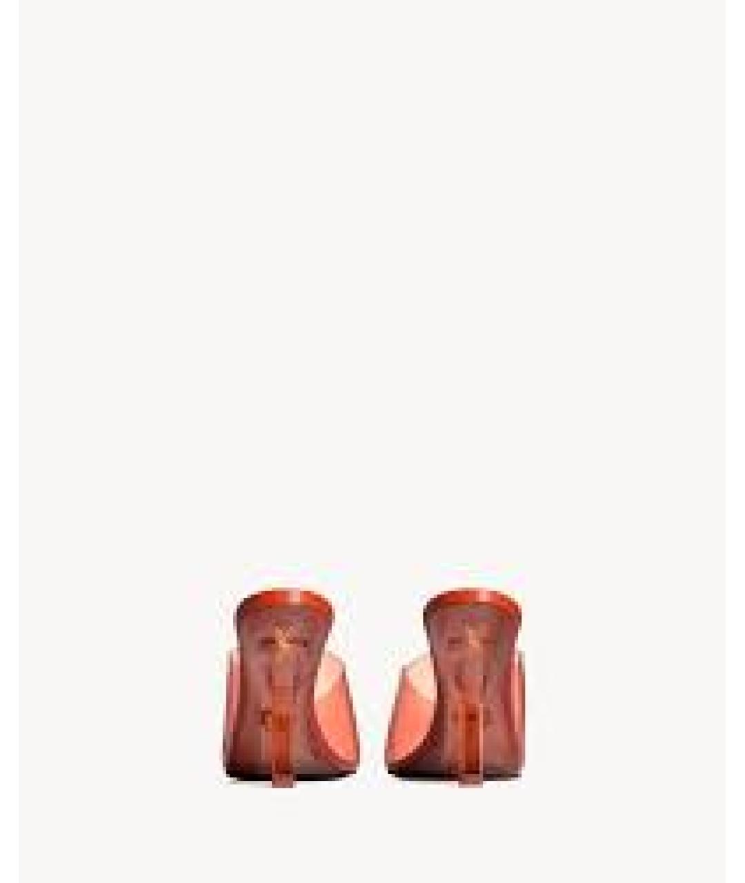 SAINT LAURENT Коралловые мюли, фото 2