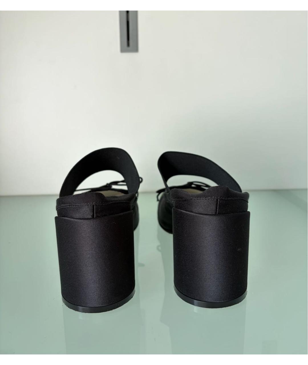 MM6 MAISON MARGIELA Черные синтетические туфли, фото 4