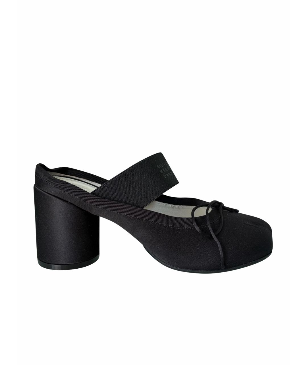 MM6 MAISON MARGIELA Черные синтетические туфли, фото 1